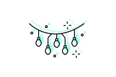 Night Garden Light, vektör, piksel mükemmel, illüstratör dosyası