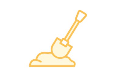 Bahçe küreği, vektör, piksel mükemmel, çizer dosyası