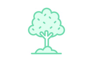 Ağaç Malç, vektör, piksel mükemmel, illüstratör dosyası