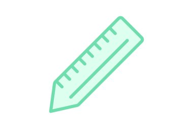 Bahçe cetveli, vektör, piksel mükemmel, illüstratör dosyası