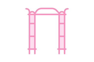 Garden Trellis Çerçeve, vektör, piksel mükemmel, illüstratör dosyası