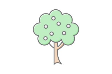 Meyve Ağacı Bakımı, vektör, piksel mükemmel, illüstratör dosyası