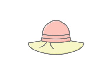 Bahçıvanlık Şapkası, vektör, piksel mükemmel, illüstratör dosyası