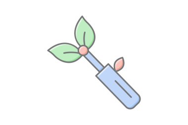 Bitki İşaretleyici Çubuğu, vektör, piksel mükemmel, illüstratör dosyası