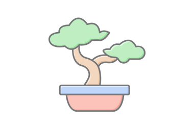 Bonsai budama, vektör, piksel mükemmel, illüstratör dosyası