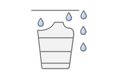 Yağmur Varili, vektör, piksel mükemmel, illüstratör dosyası