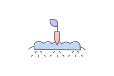 Taked Garden Patch, vektör, piksel mükemmel, illüstratör dosyası