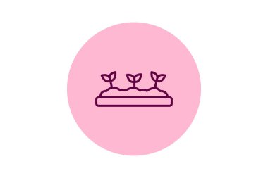 Yükseltilmiş Bahçe Yatağı, vektör, piksel mükemmel, illüstratör dosyası