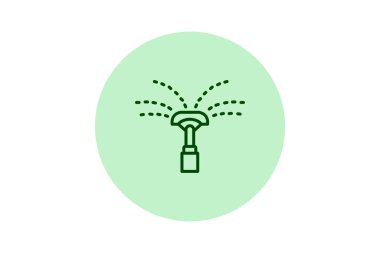 Su püskürtme, vektör, piksel mükemmel, illüstratör dosyası