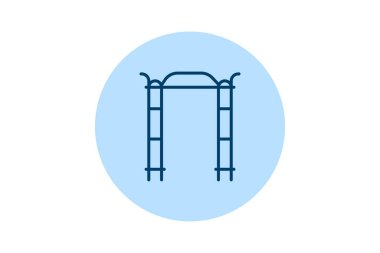 Garden Trellis Çerçeve, vektör, piksel mükemmel, illüstratör dosyası