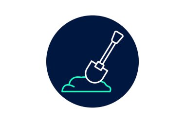 Bahçe küreği, vektör, piksel mükemmel, çizer dosyası