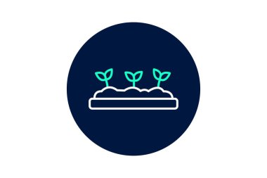 Yükseltilmiş Bahçe Yatağı, vektör, piksel mükemmel, illüstratör dosyası