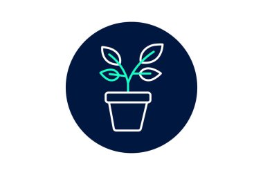 Saksı bitkileri, vektör, piksel mükemmel, illüstratör dosyası