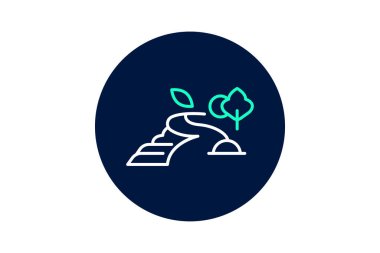 Bahçe Yolu, vektör, piksel mükemmel, illüstratör dosyası