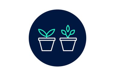 Saksıdaki bitkiler, vektör, piksel mükemmel, illüstratör dosyası