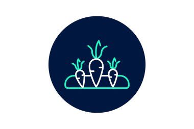 Havuçlar Toprakta, vektör, piksel mükemmel, illüstratör dosyası