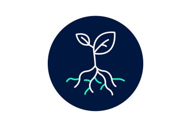 Köklü Saplama, vektör, piksel mükemmel, illüstratör dosyası