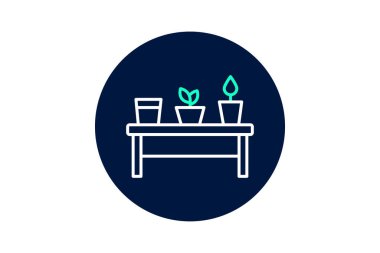 Potting Bench, vektör, piksel mükemmel, illüstratör dosyası