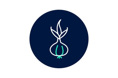 Taze soğan, vektör, piksel mükemmel, illüstratör dosyası