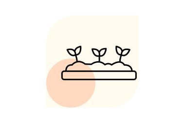 Yükseltilmiş Bahçe Yatağı, vektör, piksel mükemmel, illüstratör dosyası