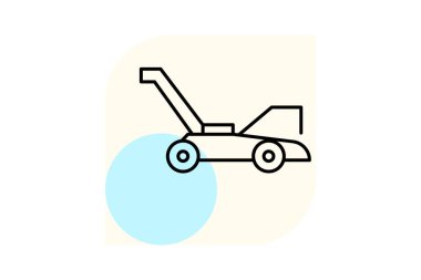 Çim biçme makinesi, vektör, piksel mükemmel, çizer dosyası