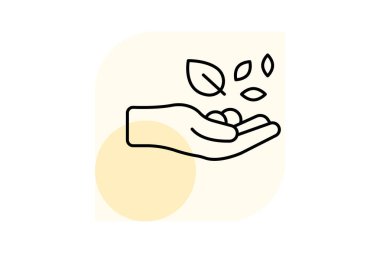 Tohumlar Elde, vektör, piksel mükemmel, illüstratör dosyası