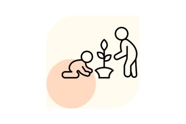 Çocuk bahçeciliği, vektör, piksel mükemmel, illüstratör dosyası