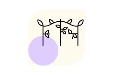 Trellis Sarmaşık, vektör, piksel mükemmel, illüstratör dosyasıyla