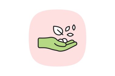 Tohumlar Elde, vektör, piksel mükemmel, illüstratör dosyası