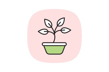 Fesleğen, vektör, piksel mükemmel, çizer dosyası