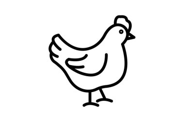 Tavuk gagalama, vektör, piksel mükemmel, illüstratör dosyası