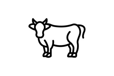 İnek Alan, vektör, piksel mükemmel, illüstratör dosyası