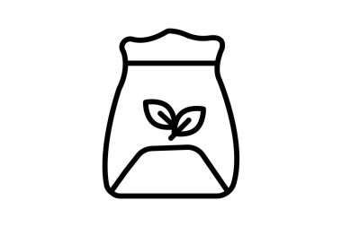 Sığır Besleme Torbası, vektör, piksel mükemmel, illüstratör dosyası