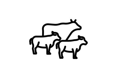 Sığır Yürüyüşü Yolu, vektör, piksel mükemmel, illüstratör dosyası