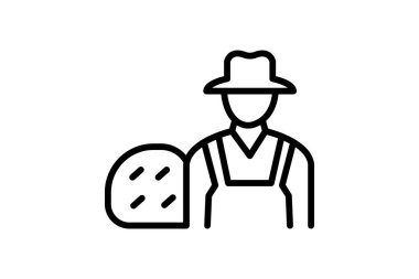 Hay Bale, vektör, piksel, mükemmel illüstratör dosyasına sahip çiftçi