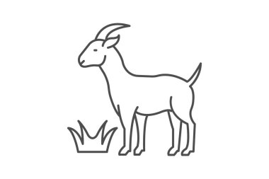 Keçi Yeme Çimi, vektör, piksel mükemmel, illüstratör dosyası