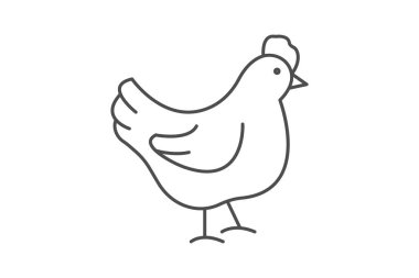 Tavuk gagalama, vektör, piksel mükemmel, illüstratör dosyası