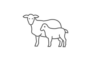 Kuzu Anne, vektör, piksel mükemmel, illüstratör dosyası