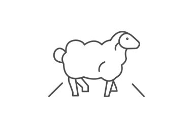 Koyun Geçidi Yolu, vektör, piksel mükemmel, illüstratör dosyası