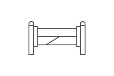 Pigpen Kapısı, vektör, piksel mükemmel, illüstratör dosyası