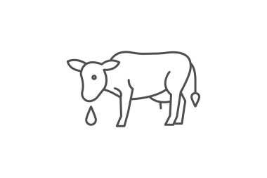 İnek İçme Suyu, vektör, piksel mükemmel, illüstratör dosyası