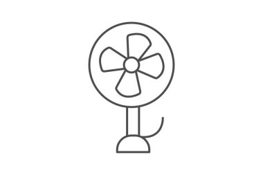 Hayvan barınağı vantilatör, vektör, piksel mükemmel, illüstratör dosyası