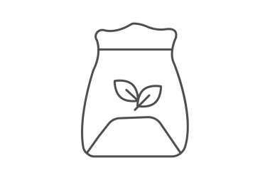 Sığır Besleme Torbası, vektör, piksel mükemmel, illüstratör dosyası