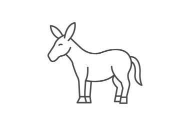 Eşek Sabit, vektör, piksel mükemmel, illüstratör dosyası