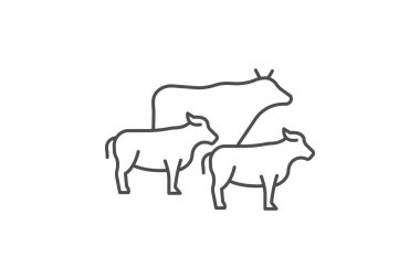 Sığır Yürüyüşü Yolu, vektör, piksel mükemmel, illüstratör dosyası