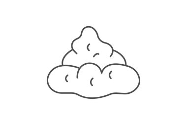 Taze inek gübresi, vektör, piksel mükemmel, illüstratör dosyası