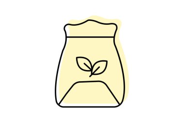 Sığır Besleme Torbası, vektör, piksel mükemmel, illüstratör dosyası