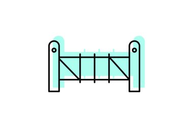 Koyun Çiti Kapısı, vektör, piksel mükemmel, illüstratör dosyası