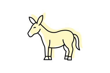 Eşek Sabit, vektör, piksel mükemmel, illüstratör dosyası