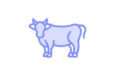 İnek Alan, vektör, piksel mükemmel, illüstratör dosyası